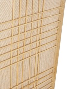 GLOBOSTAR® KOMO 01976 Boho Φωτιστικό Τοίχου – Απλίκα με Ντουί 1 x E27 AC 220-240V IP20 – Μπεζ – Μ20 x Π30 x Υ60cm