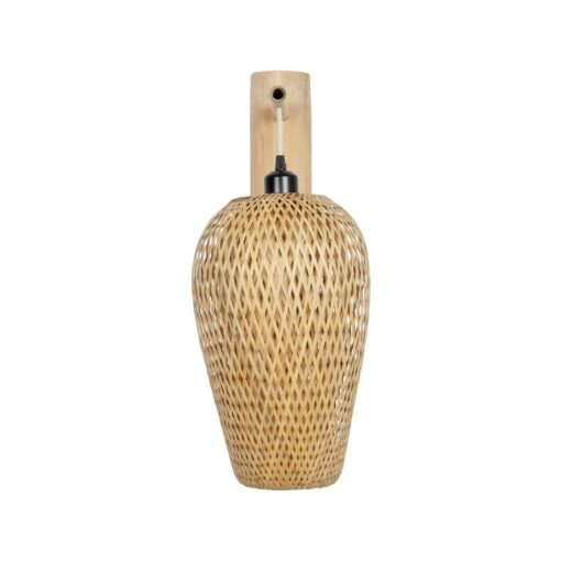 GLOBOSTAR® SELVA 01977 Boho Φωτιστικό Τοίχου – Απλίκα με Ντουί 1 x E27 AC 220-240V IP20 – Μπεζ – Μ24 x Π32 x Υ56cm