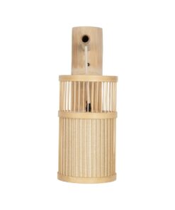 GLOBOSTAR® TULUM 01978 Boho Φωτιστικό Τοίχου – Απλίκα με Ντουί 1 x E27 AC 220-240V IP20 – Μπεζ – Μ16 x Π26.5 x Υ47cm