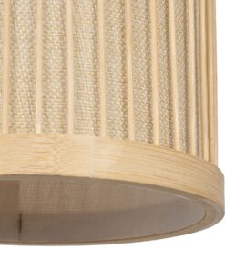 GLOBOSTAR® TULUM 01978 Boho Φωτιστικό Τοίχου – Απλίκα με Ντουί 1 x E27 AC 220-240V IP20 – Μπεζ – Μ16 x Π26.5 x Υ47cm