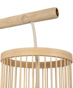 GLOBOSTAR® TULUM 01978 Boho Φωτιστικό Τοίχου – Απλίκα με Ντουί 1 x E27 AC 220-240V IP20 – Μπεζ – Μ16 x Π26.5 x Υ47cm