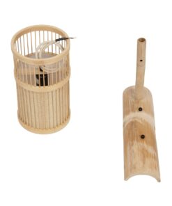 GLOBOSTAR® TULUM 01978 Boho Φωτιστικό Τοίχου – Απλίκα με Ντουί 1 x E27 AC 220-240V IP20 – Μπεζ – Μ16 x Π26.5 x Υ47cm