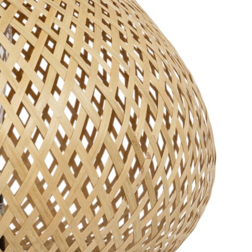 GLOBOSTAR® FARAH 01980 Boho Επιτραπέζιο Φωτιστικό Πορτατίφ με Ντουί 1 x E27 AC 220-240V IP20 – Μπεζ – Μ30 x Π30 x Υ46cm