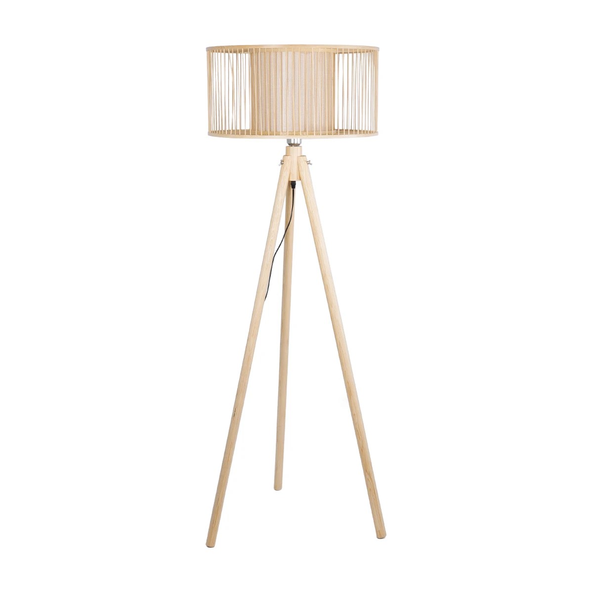 GLOBOSTAR® POPPY 01988 Boho Επιδαπέδιο Φωτιστικό με Ντουί 1 x E27 AC 220-240V IP20 - Μπεζ - Μ58 x Π58 x Υ145cm - Image 4