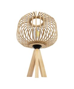 GLOBOSTAR® CHORD 01990 Boho Επιτραπέζιο Φωτιστικό Πορτατίφ με Ντουί 1 x E27 AC 220-240V IP20 – Μπεζ – Μ31 x Π31 x Υ43cm