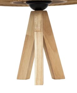 GLOBOSTAR® TULUM 01993 Boho Επιτραπέζιο Φωτιστικό Πορτατίφ με Ντουί 1 x E27 AC 220-240V IP20 – Μπεζ – Μ30 x Π30 x Υ40cm