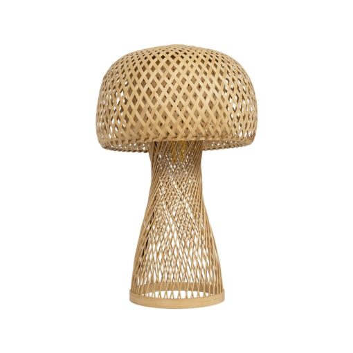 GLOBOSTAR® SELVA 01995 Boho Επιτραπέζιο Φωτιστικό Πορτατίφ με Ντουί 1 x E27 AC 220-240V IP20 – Μπεζ – Μ30 x Π30 x Υ45cm