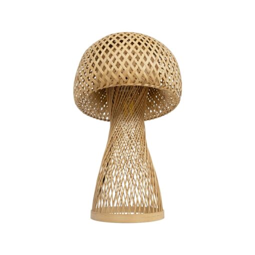 GLOBOSTAR® SELVA 01995 Boho Επιτραπέζιο Φωτιστικό Πορτατίφ με Ντουί 1 x E27 AC 220-240V IP20 – Μπεζ – Μ30 x Π30 x Υ45cm