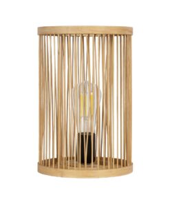 GLOBOSTAR® NOMAD 02000 Boho Επιτραπέζιο Φωτιστικό Πορτατίφ με Ντουί 1 x E27 AC 220-240V IP20 – Μπεζ – Μ20 x Π20 x Υ30cm