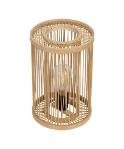 GLOBOSTAR® NOMAD 02000 Boho Επιτραπέζιο Φωτιστικό Πορτατίφ με Ντουί 1 x E27 AC 220-240V IP20 – Μπεζ – Μ20 x Π20 x Υ30cm