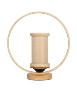 GLOBOSTAR® TULUMKO 02007 Boho Επιτραπέζιο Φωτιστικό Πορτατίφ με Ντουί 1 x E27 AC 220-240V IP20 – Μπεζ – Μ30 x Π12 x Υ32cm