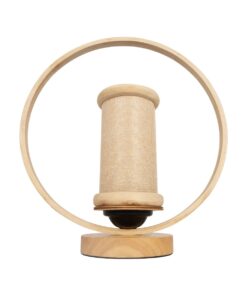 GLOBOSTAR® TULUMKO 02007 Boho Επιτραπέζιο Φωτιστικό Πορτατίφ με Ντουί 1 x E27 AC 220-240V IP20 – Μπεζ – Μ30 x Π12 x Υ32cm
