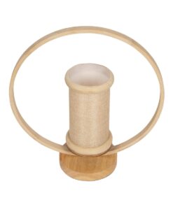 GLOBOSTAR® TULUMKO 02007 Boho Επιτραπέζιο Φωτιστικό Πορτατίφ με Ντουί 1 x E27 AC 220-240V IP20 – Μπεζ – Μ30 x Π12 x Υ32cm