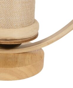 GLOBOSTAR® TULUMKO 02007 Boho Επιτραπέζιο Φωτιστικό Πορτατίφ με Ντουί 1 x E27 AC 220-240V IP20 – Μπεζ – Μ30 x Π12 x Υ32cm