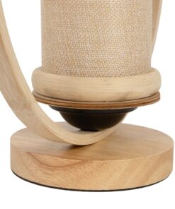 GLOBOSTAR® TULUMKO 02007 Boho Επιτραπέζιο Φωτιστικό Πορτατίφ με Ντουί 1 x E27 AC 220-240V IP20 – Μπεζ – Μ30 x Π12 x Υ32cm