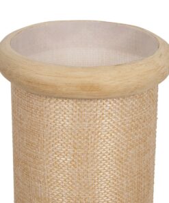 GLOBOSTAR® TULUMKO 02007 Boho Επιτραπέζιο Φωτιστικό Πορτατίφ με Ντουί 1 x E27 AC 220-240V IP20 – Μπεζ – Μ30 x Π12 x Υ32cm