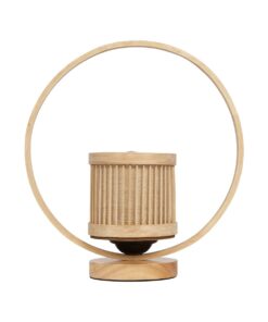 GLOBOSTAR® TULUMKO 02008 Boho Επιτραπέζιο Φωτιστικό Πορτατίφ με Ντουί 1 x E27 AC 220-240V IP20 – Μπεζ – Μ30 x Π12 x Υ32cm