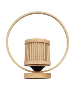 GLOBOSTAR® TULUMKO 02008 Boho Επιτραπέζιο Φωτιστικό Πορτατίφ με Ντουί 1 x E27 AC 220-240V IP20 – Μπεζ – Μ30 x Π12 x Υ32cm