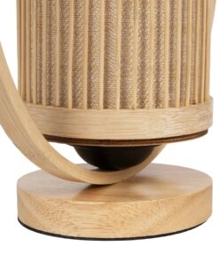 GLOBOSTAR® TULUMKO 02008 Boho Επιτραπέζιο Φωτιστικό Πορτατίφ με Ντουί 1 x E27 AC 220-240V IP20 – Μπεζ – Μ30 x Π12 x Υ32cm