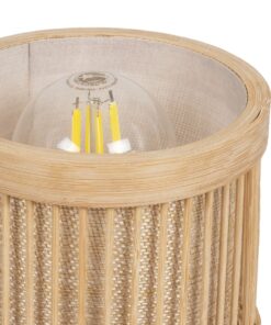 GLOBOSTAR® TULUMKO 02008 Boho Επιτραπέζιο Φωτιστικό Πορτατίφ με Ντουί 1 x E27 AC 220-240V IP20 – Μπεζ – Μ30 x Π12 x Υ32cm
