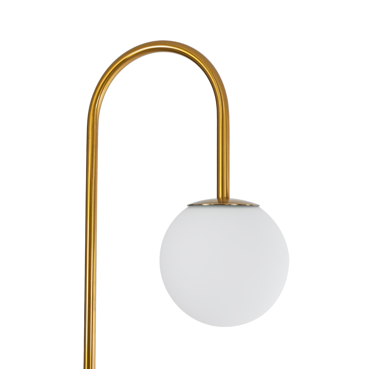 GLOBOSTAR® CORDELIA 02025 Μοντέρνο Επιδαπέδιο Φωτιστικό με Ντουί 1 x E27 AC 220-240V IP20 - Χρυσό & Λευκό - Μ30 x Π38 x Υ180cm - Image 5