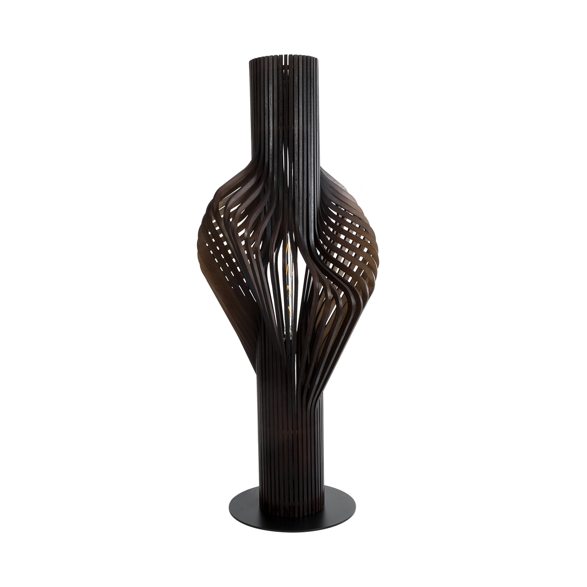 GLOBOSTAR® MIHIRO 02151 Boho Επιδαπέδιο Φωτιστικό με Ντουί 1 x E27 AC 220-240V IP20 - Καφέ & Μαύρο - Μ48 x Π48 x Υ120cm - Image 2