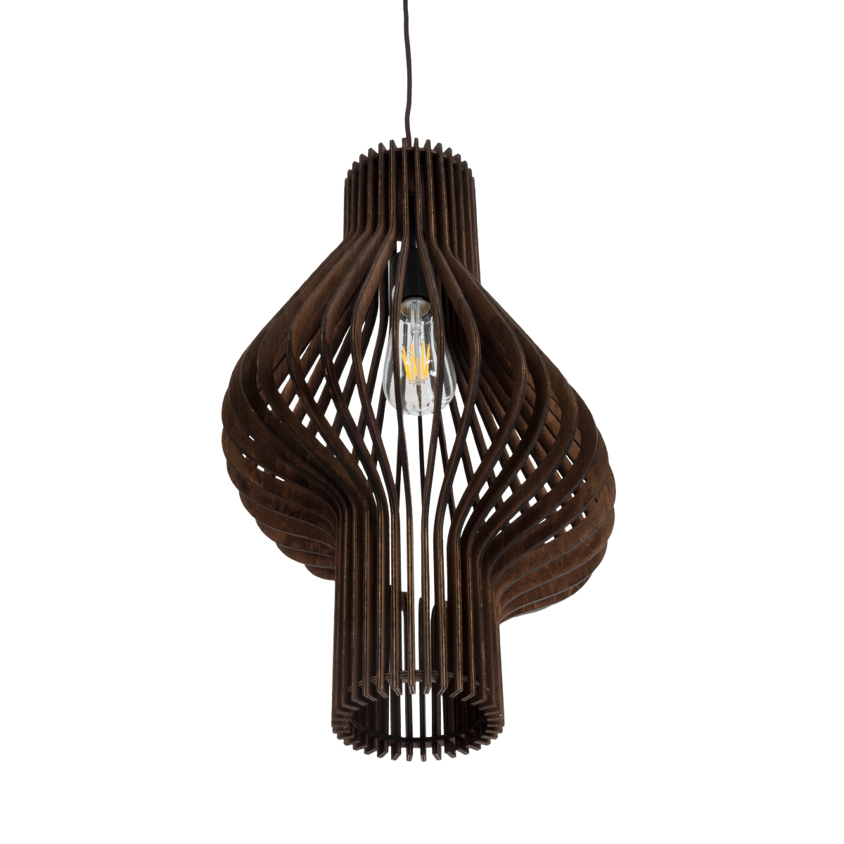 GLOBOSTAR® MIHIRO 02173 Boho Κρεμαστό Φωτιστικό Οροφής με Ντουί 1 x E27 AC 220-240V IP20 - Καφέ - Μ32 x Π32 x Υ56cm - Image 6