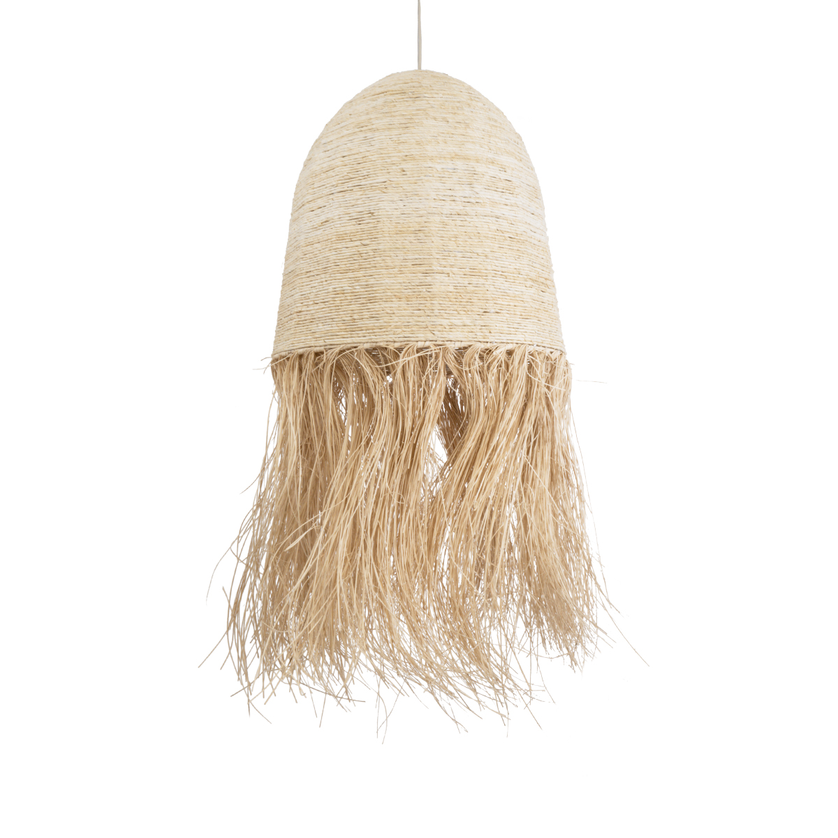 GLOBOSTAR® AREMBEPE 02179 Boho Κρεμαστό Φωτιστικό Οροφής με Ντουί 1 x E27 AC 220-240V IP20 - Μπεζ - Μ60 x Π60 x Υ130cm - Image 2