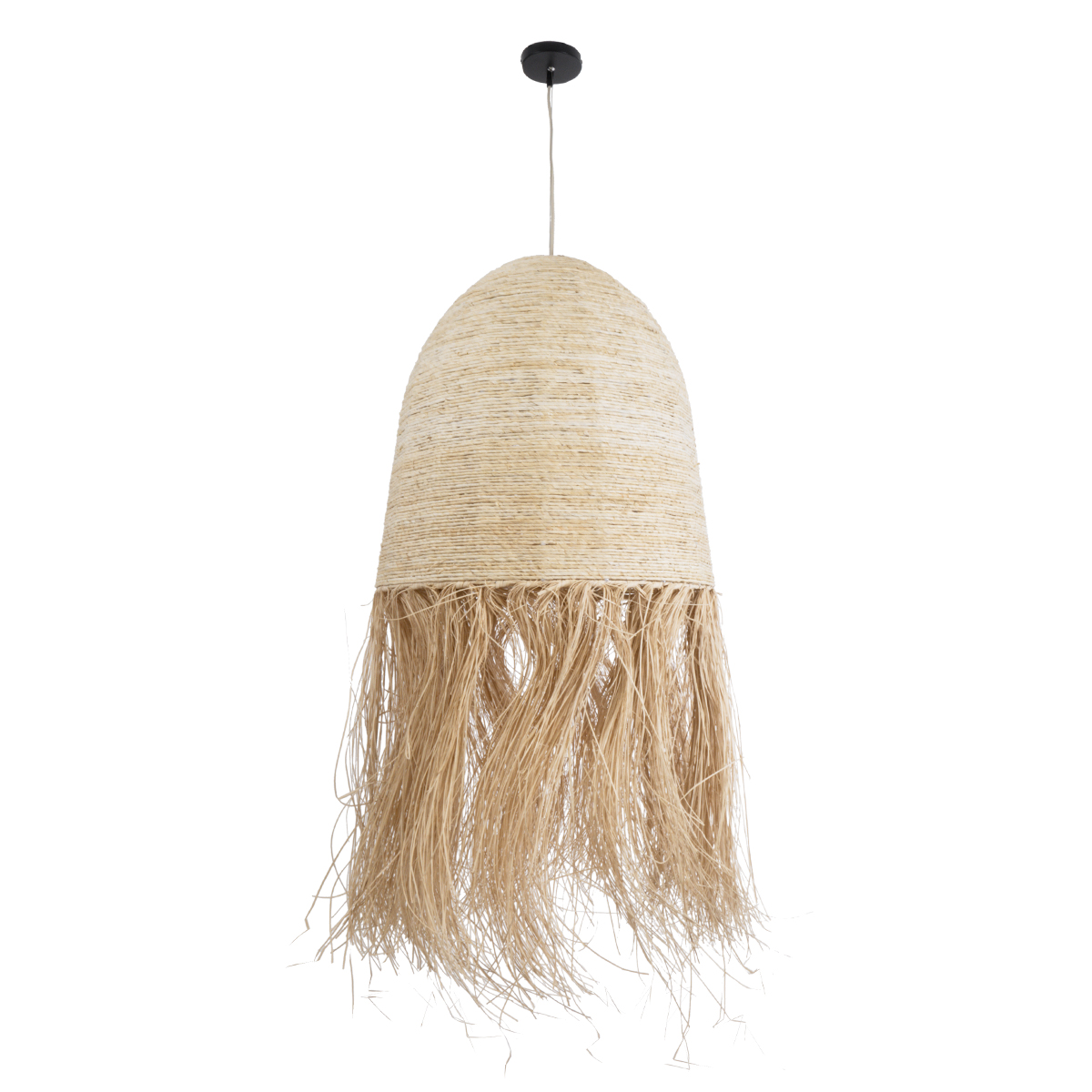 GLOBOSTAR® AREMBEPE 02179 Boho Κρεμαστό Φωτιστικό Οροφής με Ντουί 1 x E27 AC 220-240V IP20 - Μπεζ - Μ60 x Π60 x Υ130cm - Image 4