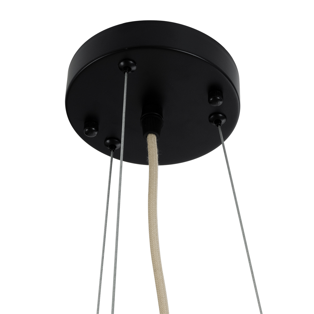 GLOBOSTAR® BIMINI 02288 Boho Κρεμαστό Φωτιστικό Οροφής με Ντουί 1 x E27 AC 220-240V IP20 - Καφέ - Μ60 x Π60 x Υ40cm - Image 9