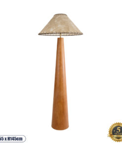 GLOBOSTAR® MASPALOMAS 02292 Boho Επιδαπέδιο Φωτιστικό με Ντουί 1 x E27 AC 220-240V IP20 - Καφέ & Μπεζ - Μ55 x Π55 x Υ145cm