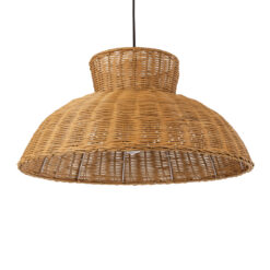 GLOBOSTAR® MALABO 02328 Boho Κρεμαστό Φωτιστικό Οροφής με Ντουί 1 x E27 AC 220-240V IP20 - Καφέ - Μ60 x Π60 x Υ31cm