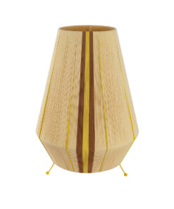 GLOBOSTAR® SALERNO 02331 Boho Επιδαπέδιο Φωτιστικό με Ντουί 1 x E27 AC 220-240V IP20 – Μπεζ & Καφε – Μ50 x Π50 x Υ70cm