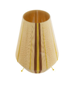 GLOBOSTAR® SALERNO 02331 Boho Επιδαπέδιο Φωτιστικό με Ντουί 1 x E27 AC 220-240V IP20 – Μπεζ & Καφε – Μ50 x Π50 x Υ70cm