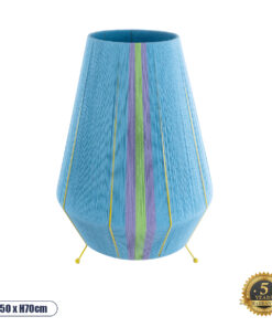 GLOBOSTAR® SALERNO 02333 Boho Επιδαπέδιο Φωτιστικό με Ντουί 1 x E27 AC 220-240V IP20 - Πολύχρωμο - Μ50 x Π50 x Υ70cm