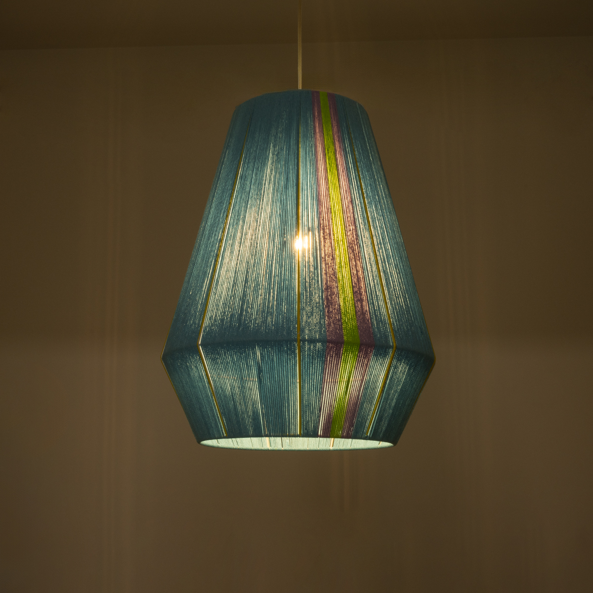 GLOBOSTAR® SALERNO 02336 Boho Κρεμαστό Φωτιστικό Οροφής με Ντουί 1 x E27 AC 220-240V IP20 - Πολύχρωμο - Μ50 x Π50 x Υ60cm - Image 3