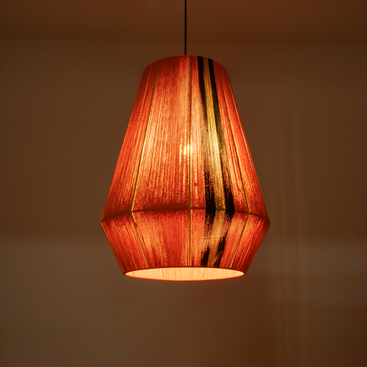 GLOBOSTAR® SALERNO 02337 Boho Κρεμαστό Φωτιστικό Οροφής με Ντουί 1 x E27 AC 220-240V IP20 - Πολύχρωμο - Μ50 x Π50 x Υ60cm - Image 3