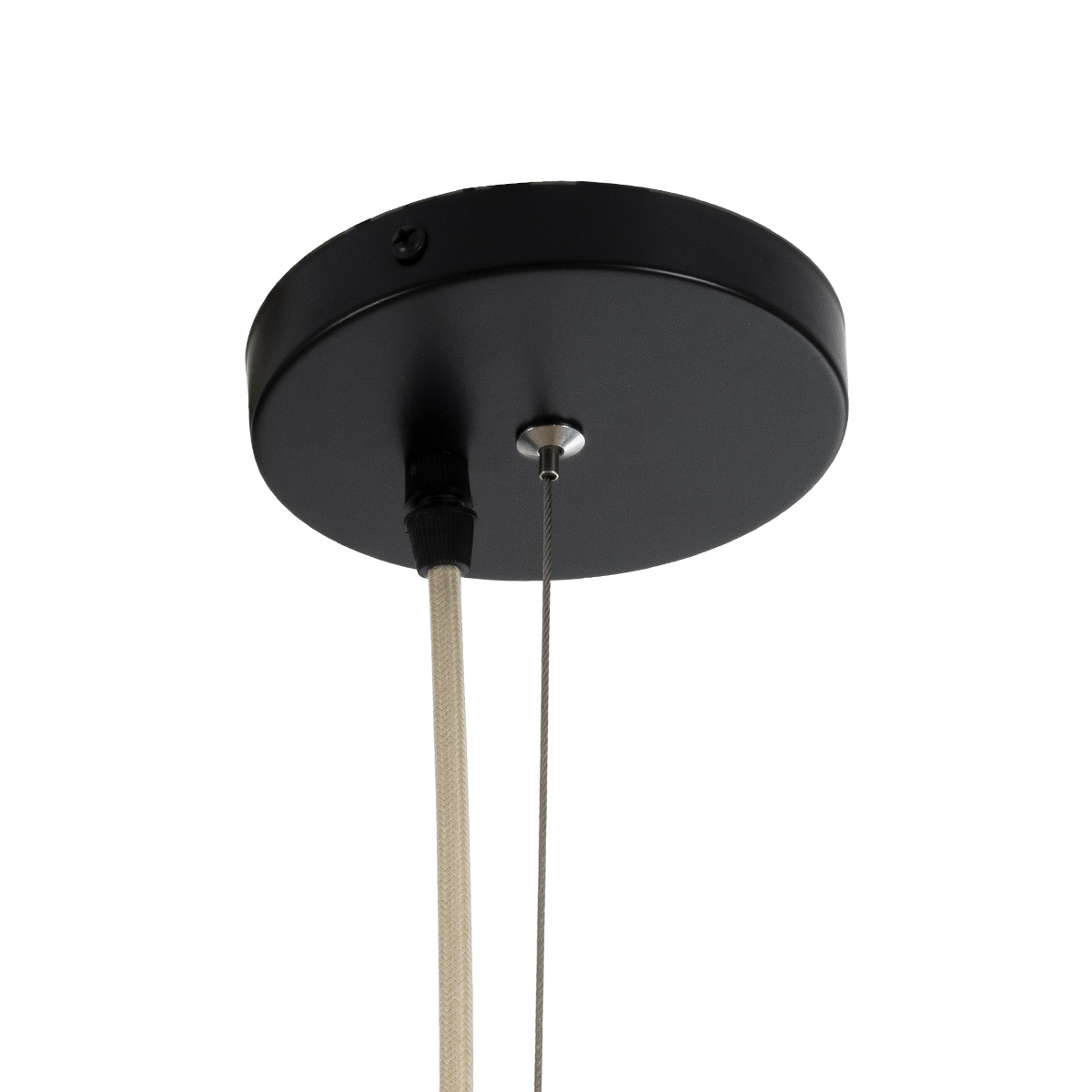 GLOBOSTAR® KAIA 02348 Boho Κρεμαστό Φωτιστικό Οροφής με Ντουί 1 x E27 AC 220-240V IP20 - Μπεζ - Μ100 x Π100 x Υ30cm - Image 10