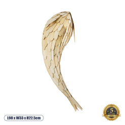 GLOBOSTAR® GOURAMI 02359 Boho Φωτιστικό Τοίχου - Απλίκα με Ντουί 1 x E27 AC 220-240V IP20 - Μπεζ - Μ98 x Π33 x Υ22.5cm