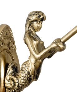 GLOBOSTAR® MERMAID 02389 Vintage Φωτιστικό Τοίχου – Απλίκα με Ντουί 1 x E27 AC 220-240V IP20 – Μπρούτζινο & Πολύχρωμο – Μ17 x Π30 x Υ27cm