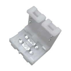GLOBOSTAR® STRIPCON 02550 Ταχυσύνδεσμος για Μονόχρωμη Ταινία LED 8mm σε 8mm IP20 - Λευκό - Μ1.3 x Π0.9 x Υ0.2cm