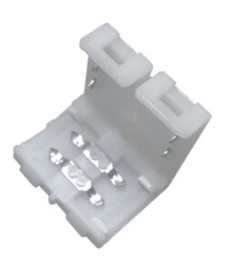 GLOBOSTAR® STRIPCON 02550 Ταχυσύνδεσμος για Μονόχρωμη Ταινία LED 8mm σε 8mm IP20 - Λευκό - Μ1.3 x Π0.9 x Υ0.2cm