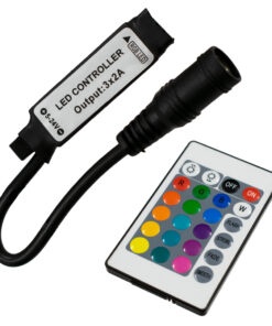 GloboStar® 73402 Ασύρματος LED RGB Controller με Χειριστήριο IR 5v (30w) 12v (72w) 24v (144w)