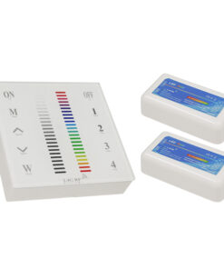Ασύρματος LED RGB Controller με Χειριστήριο Τοίχου Αφής 2.4G RF 12v (288w) - 24v (576w) DC για Δυο Group GloboStar 04052