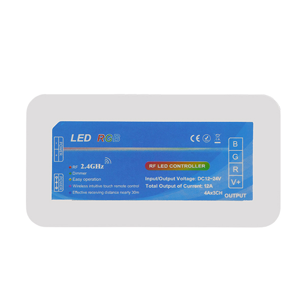 Ασύρματος LED RGB Controller με Χειριστήριο Τοίχου Αφής 2.4G RF 12v (144w) - 24v (288w) DC για Ένα Group GloboStar 04051 - Image 2