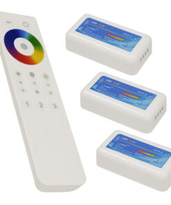 Ασύρματος LED RGB Controller με Χειριστήριο Αφής 2.4G RF για Τρία Group 12v (432w) - 24v (864w) DC GloboStar 04242