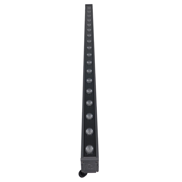 GLOBOSTAR® WASHER-MOZA 05107 Μπάρα Φωτισμού Wall Washer LED 24W 2400lm 10-30° DC 24V Αδιάβροχο IP66 RGB Dimmable - Γκρι Ανθρακί - Μ100 x Π4 x Υ5cm - 3 Χρόνια Εγγύηση - Image 4