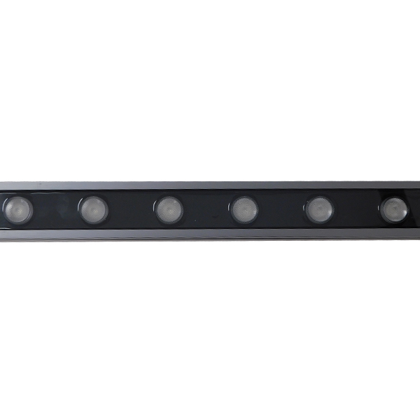 GLOBOSTAR® WASHER-MOZA 05107 Μπάρα Φωτισμού Wall Washer LED 24W 2400lm 10-30° DC 24V Αδιάβροχο IP66 RGB Dimmable - Γκρι Ανθρακί - Μ100 x Π4 x Υ5cm - 3 Χρόνια Εγγύηση - Image 5