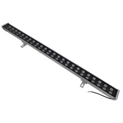 GLOBOSTAR® WASHER-MOZA 05112 Μπάρα Φωτισμού Wall Washer LED 48W 5760lm 10-30° DC 24V Αδιάβροχο IP66 Μπλε Dimmable - Γκρι Ανθρακί - Μ100 x Π6.5 x Υ6.6cm - 3 Χρόνια Εγγύηση