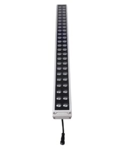 GLOBOSTAR® WASHERMOZA 90163 Μπάρα Φωτισμού Wall Washer LED 48W 4080lm 10-30° DC 24V Αδιάβροχο IP66 Πολύχρωμο RGB Dimmable – Bridgelux SMD Chip – Γκρι Ανθρακί – Μ100 x Π8.5 x Υ4cm – 3 Χρόνια Εγγύηση
